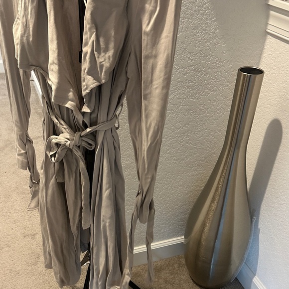 Thread & Supply Light Taupe Trench Coat - Picture 4 of 4